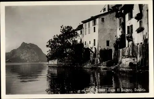 Ak Gandria Lago di Lugano Kt. Tessin Schweiz, Lago di Lugano