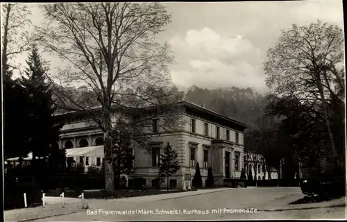 Ak Bad Freienwalde an der Oder, Kurhaus m. Promenade