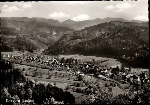 Ak Sulzburg im Breisgau Hochschwarzwald, Blick auf den Ort