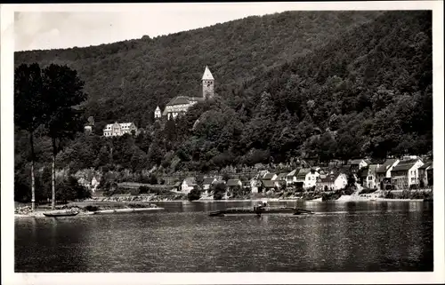 Ak Zwingenberg am Neckar, Panorama vom Ort