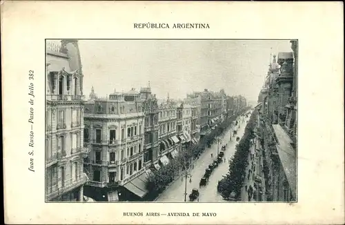 Ak Buenos Aires Argentinien, Avenida de Mayo