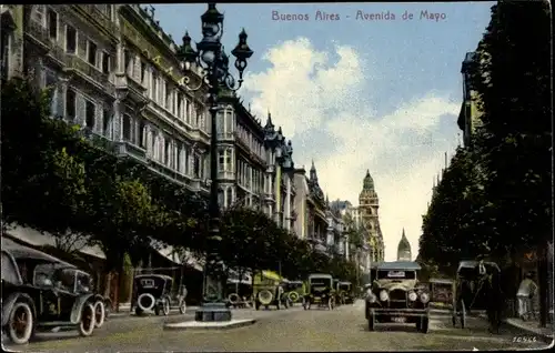 Ak Buenos Aires Argentinien, Avenida de Mayo