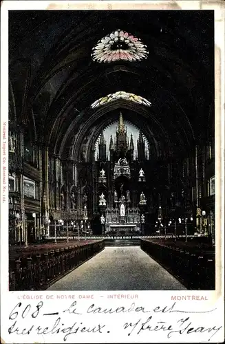 Ak Montreal Québec Kanada, L'Eglise de Notre Dame