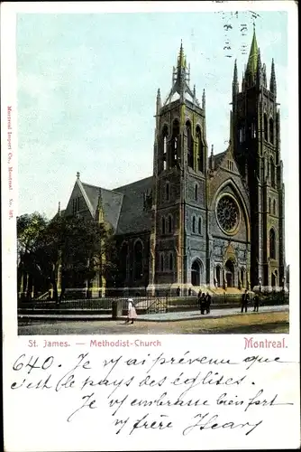Ak Montreal Québec Kanada, St. James Methodist Church