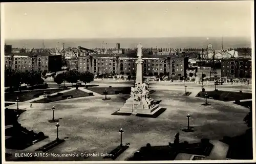 Ak Buenos Aires Argentinien, Monumento a Cristobal Colon