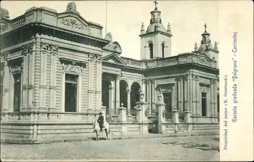 Ak Corrientes Argentinien, escuela graduada Belgrano