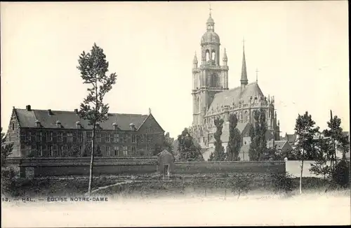 Ak Hal Halle Belgien, Eglise Notre Dame