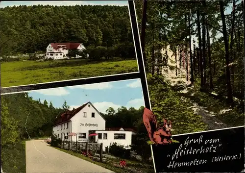 Ak Hemmelzen im Westerwald, Gasthaus und Pension Im Heisterholz