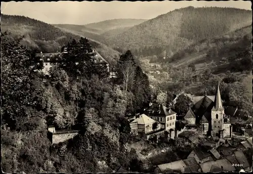 Ak Stolberg Südharz, Blick von der Döllebank auf den Ort