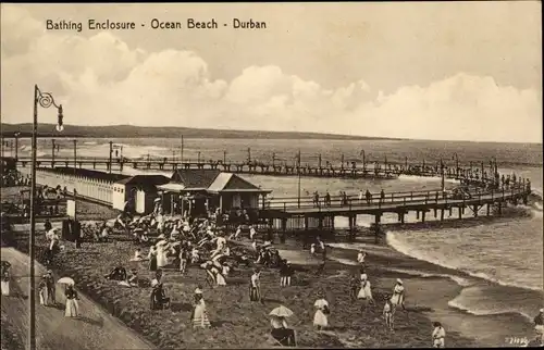 Ak Durban Südafrika, Bathing enclosure, ocean beach