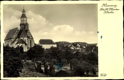 Ak Kamenz in Sachsen, St. Marien Kirche