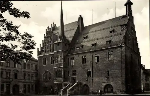 Ak Neustadt an der Orla, Spätgotisches Rathaus