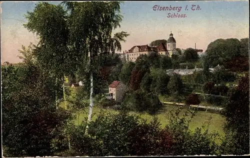 Ak Eisenberg im Saale Holzland Kreis, Schloss
