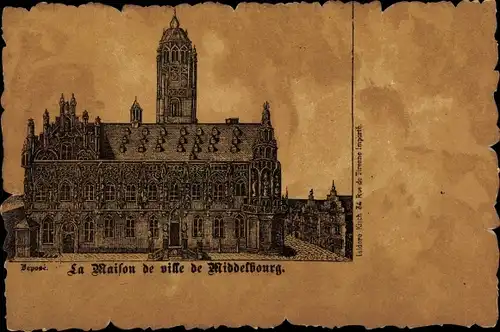 Künstler Ak Middelburg Zeeland Niederlande, La Maison de Ville