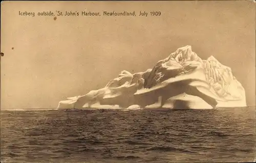 Ak Saint John’s Neufundland und Labrador Kanada, Iceberg outside, 1909