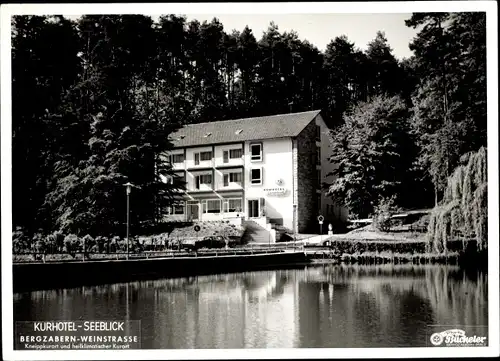 Ak Bad Bergzabern Rheinland Pfalz, Kurhotel Seeblick, Uferpartie