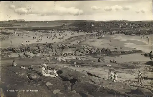 Ak Varberg Schweden, Motiv fran Getterön, Partie am Strand