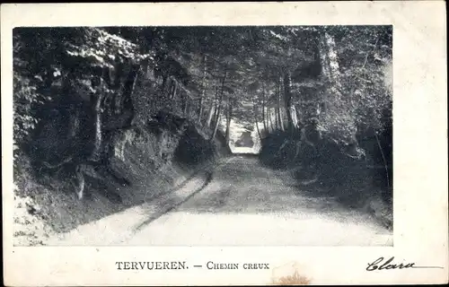 Ak Tervuren Flämisch Brabant, Chemin Creux