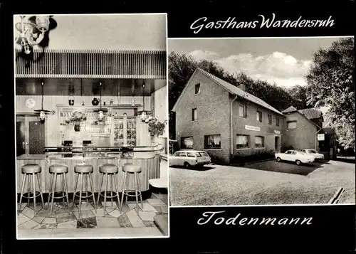 Ak Todenmann Rinteln an der Weser, Gasthaus Wandersruh, Todenmann