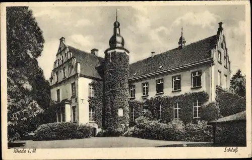 Ak Rhede im Münsterland, Schloss