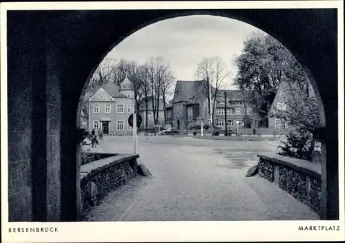 Ak Bersenbrück in Niedersachsen, Marktplatz