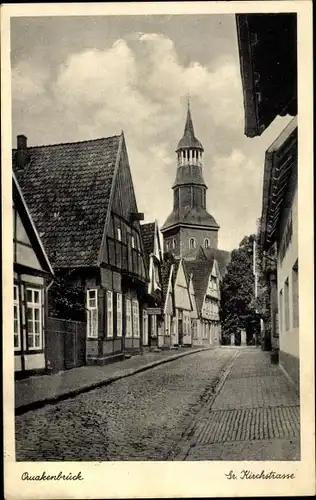 Ak Quakenbrück in Niedersachsen, Große Kirchstraße