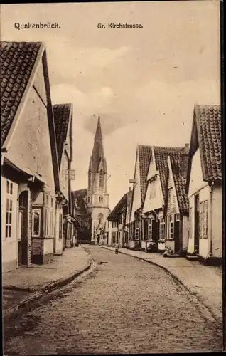 Ak Quakenbrück in Niedersachsen, Große Kirchstraße