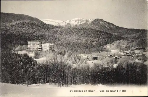 Ak Saint Cergue Kt. Waadt, Vu du Grand Hôtel