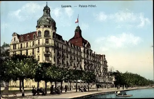 Ak Luzern Stadt Schweiz, Palace Hotel