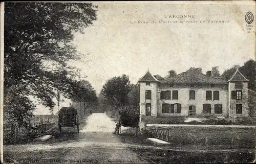 Ak Le Four de Paris et la route de Varennes, L'Argonne