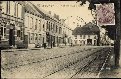 Ak Izegem Westflandern, Marché sux Grains