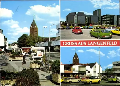 Ak Langenfeld in Nordrhein Westfalen, Stadtpartien