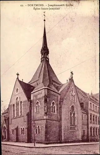 Ak Dortmund im Ruhrgebiet, Josephinenstift Kirche