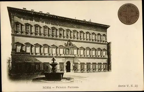 Ak Roma Rom Lazio, Palazzo Farnese