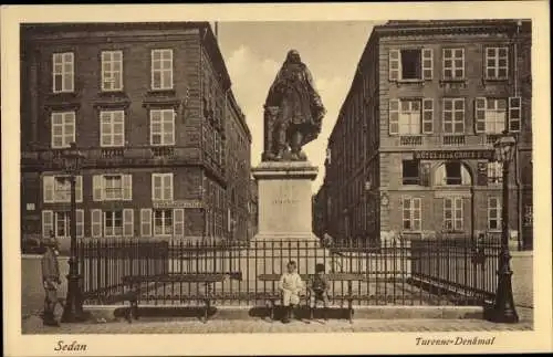 Ak Sedan Ardennes, Turenne Denkmal