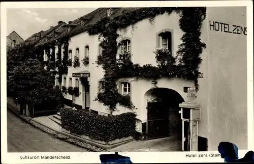 Ak Manderscheid in der Eifel Rheinland Pfalz, Hotel Zens