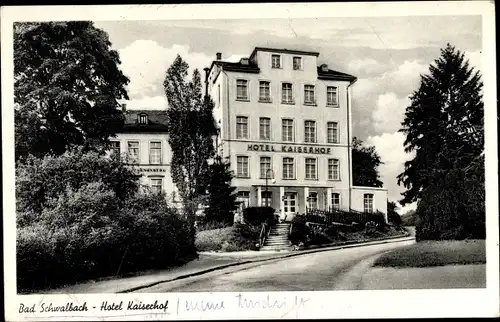 Ak Bad Schwalbach im Taunus Hessen, Hotel Kaiserhof