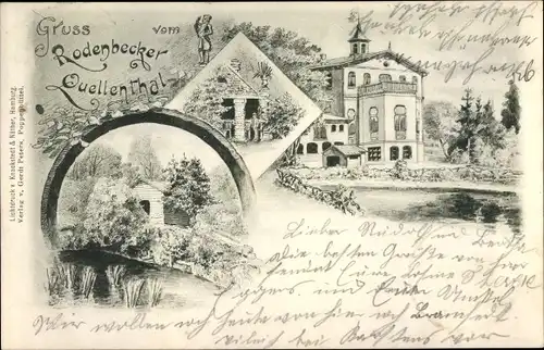 Litho Hamburg Wandsbek Wohldorf Ohlstedt, Rodenbecker Quellental