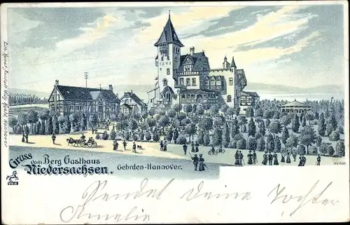 Litho Gehrden Niedersachsen, Berggasthaus Niedersachsen