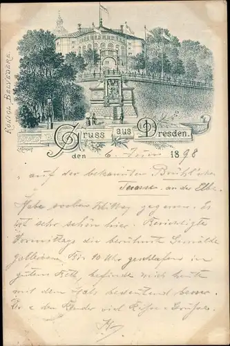 Litho Dresden, Königl. Belvedere