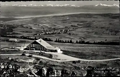 Ak Nods Kt. Bern Schweiz, Chasseral, Nods et les Alpes