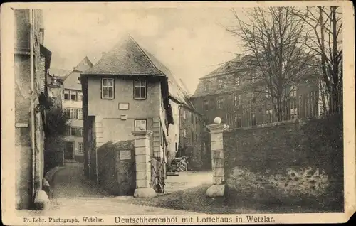 Ak Wetzlar im Lahn Dill Kreis, Deutschherrenhof mit Lottehaus