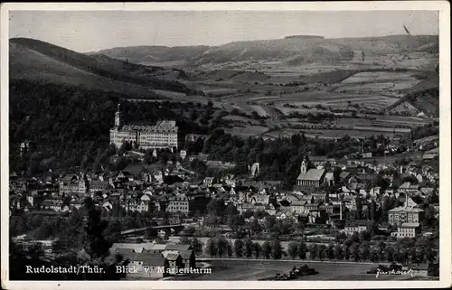 Ak Rudolstadt in Thüringen, Blick vom Marienturm