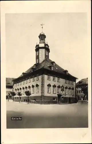 Foto Ak Kölleda Thüringen, Rathaus