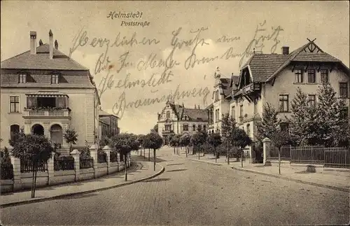 Ak Helmstedt in Niedersachsen, Poststraße