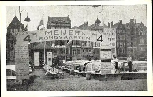 Ak Amsterdam Nordholland Niederlande, Reederei G. A. Meijer, Meijer's Rundfahrten