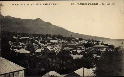 Ak Basse Terre Guadeloupe, Gesamtansicht, Vue Générale