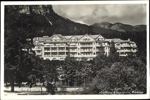 Ak Garmisch Partenkirchen in Oberbayern, Golfhotel Sonnenbichl