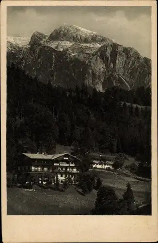 Ak Berchtesgaden in Oberbayern, Fremdenheim Haus Hindenburg