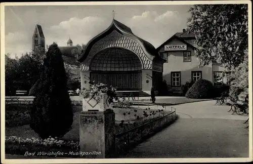 Ak Bad Wörishofen in Bayern, Musikpavillon